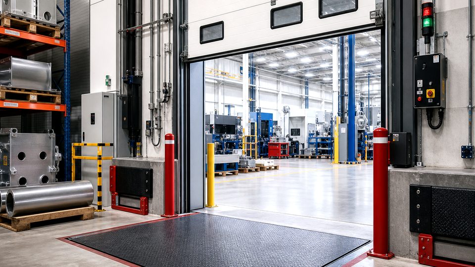 How dock shelters and seals affect safety, cost and performance - loading bay and industrial door support image