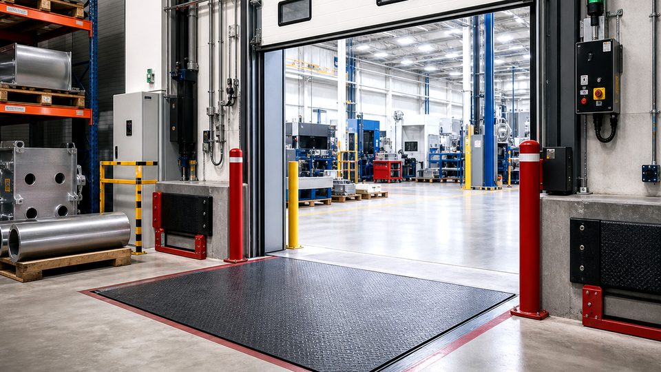 How poor vehicle alignment creates avoidable loading bay cost - loading bay and industrial door support image