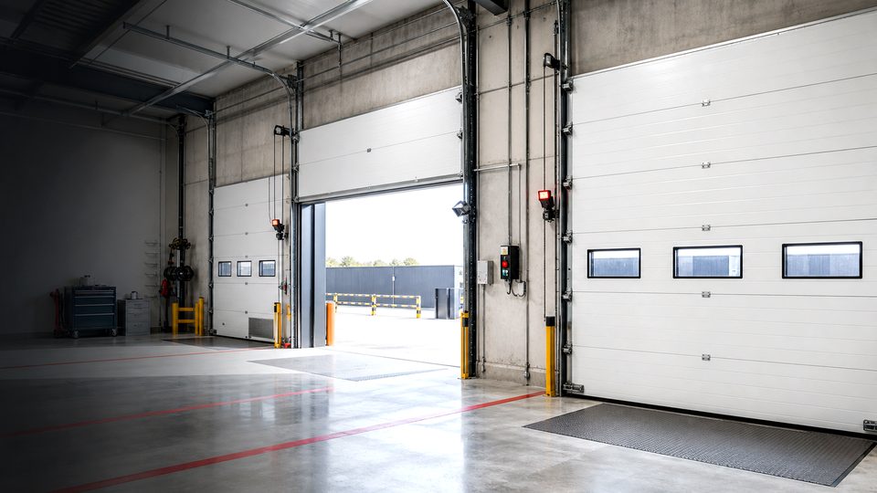 What information helps source loading bay parts faster - loading bay and industrial door support image