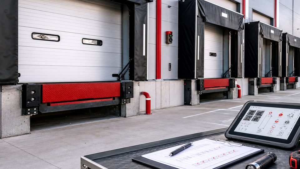 Why panic emergency call-outs usually cost more than planned maintenance - loading bay and industrial door support image